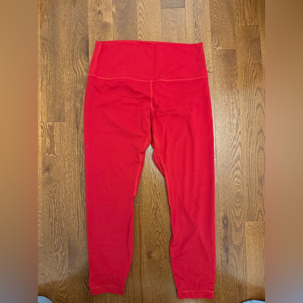 Lululemon New Year Align High Rise Pant- 25 inch in dark red